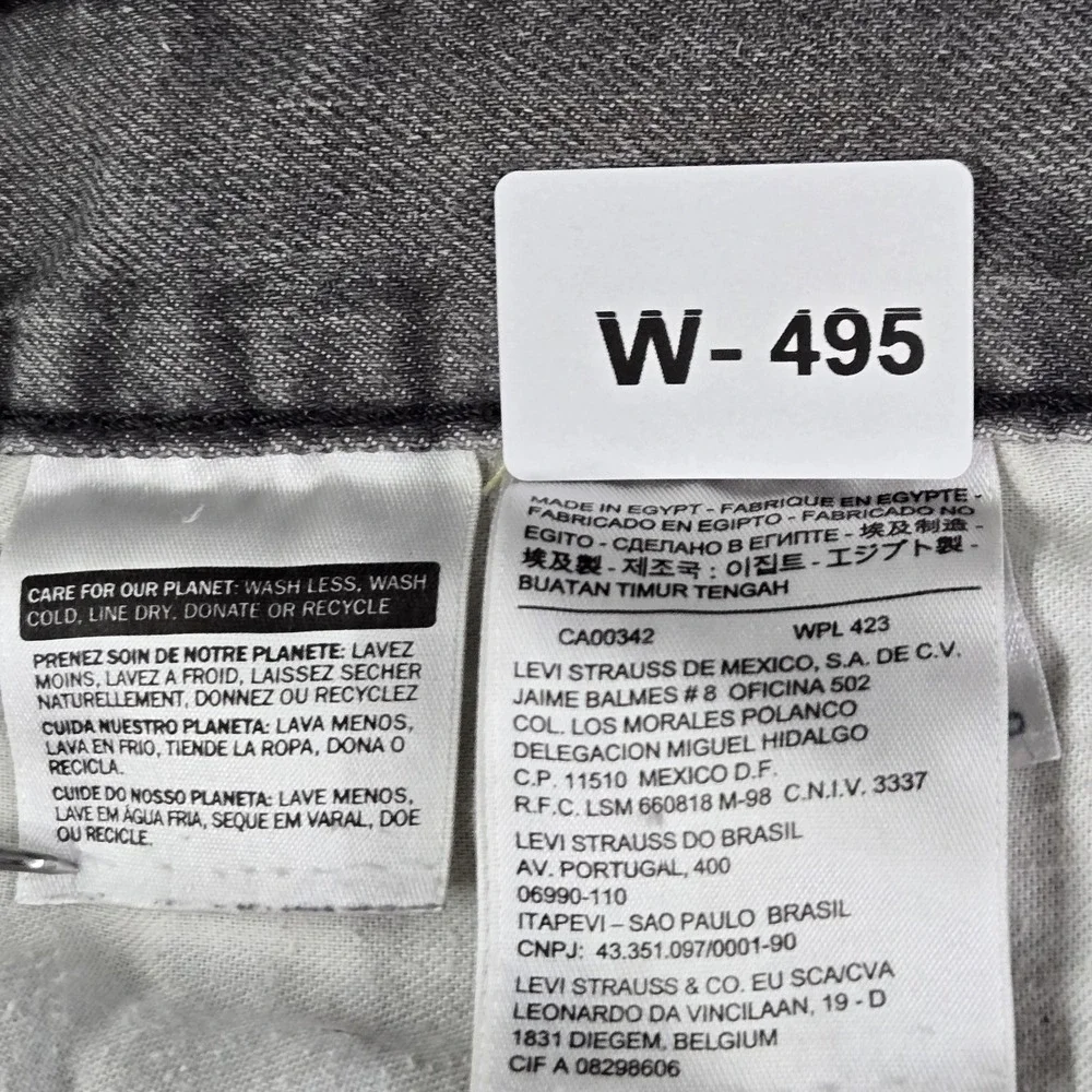 Levi's 508 Men Jeans 31X30 Gray Denim Regular Taper 28